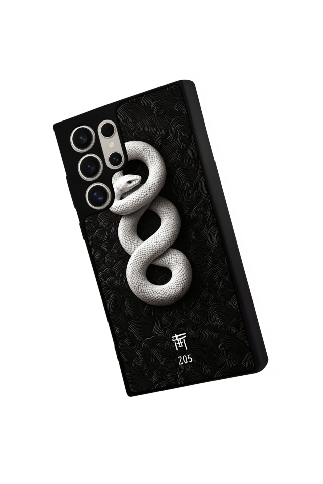Samsung Galaxy S23 Ultra Uyumlu Yılan Tasarımlı Glossy Premium Kılıf
