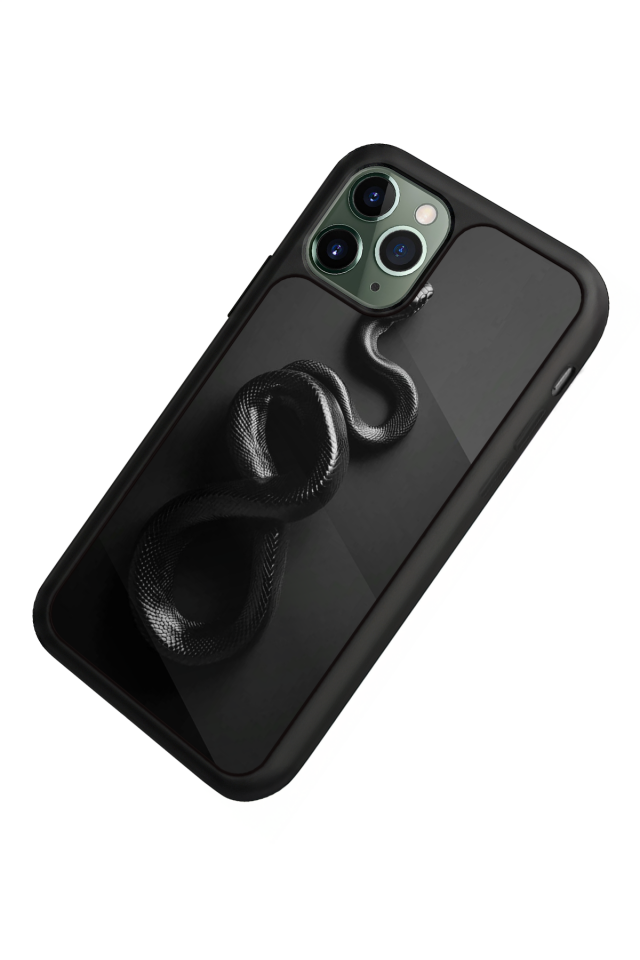iPhone 11 Pro Uyumlu Yılan Tasarımlı Glossy Premium Kılıf