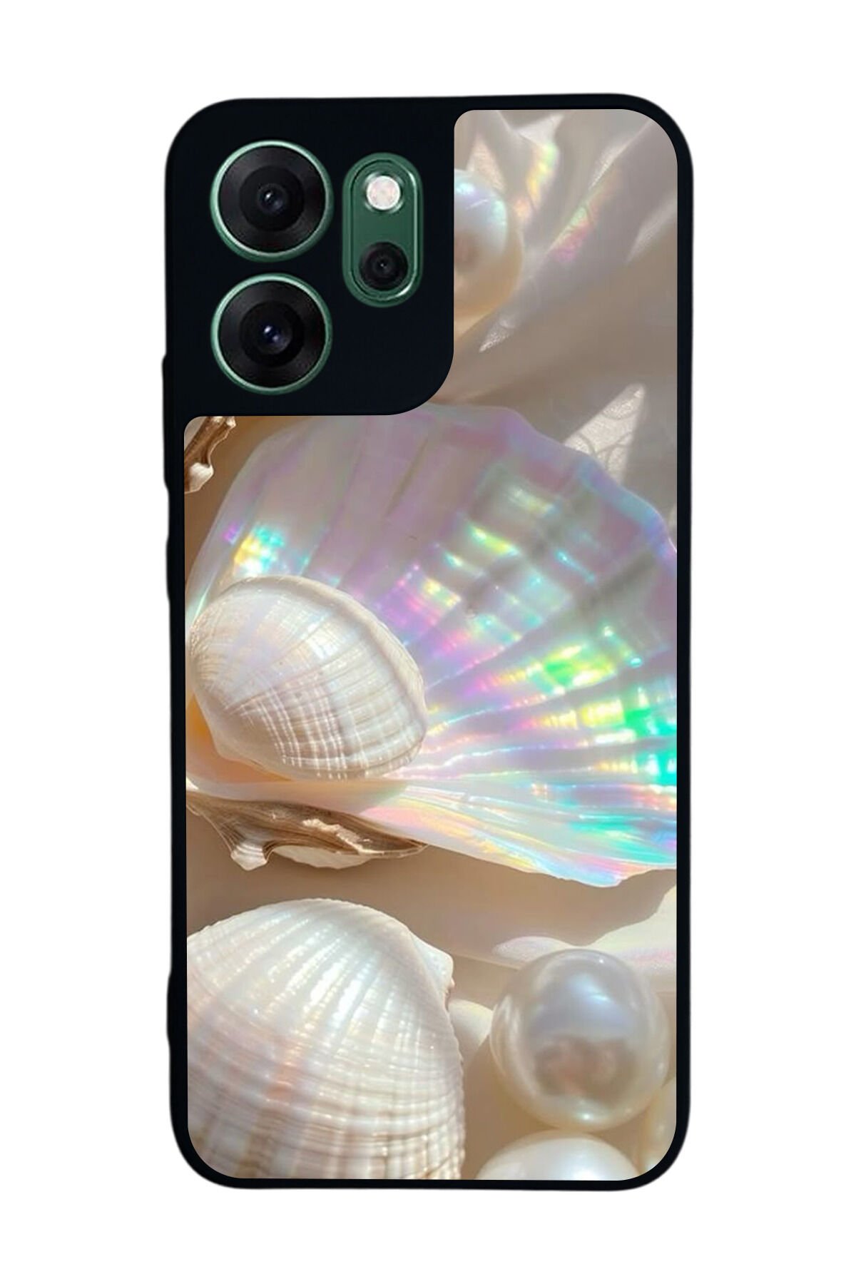 Oppo Reno 14F Uyumlu İnci Tasarımlı Glossy Premium Kılıf