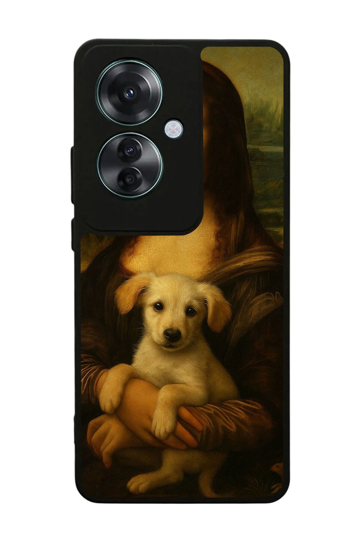 Oppo Reno 11F Uyumlu Monalisa Tasarımlı Glossy Premium Kılıf