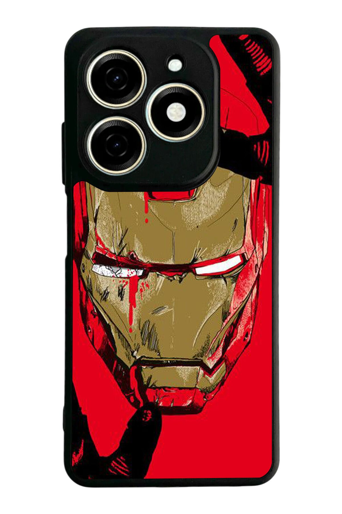 Infınıx Smart 8 Pro Uyumlu Iron Man ( Demir Adam ) Tasarımlı Glossy Premium Kılıf