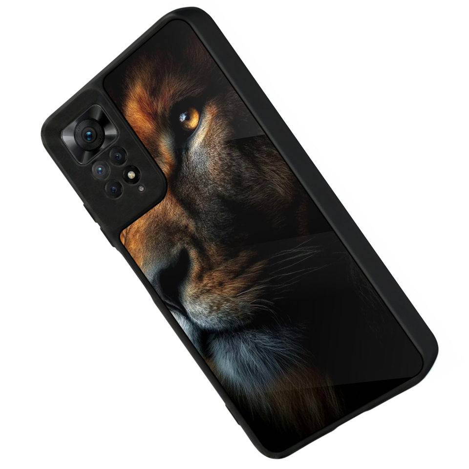 Xiaomi Redmi Note 11 Pro Uyumlu Aslan Tasarımlı Glossy Premium Kılıf