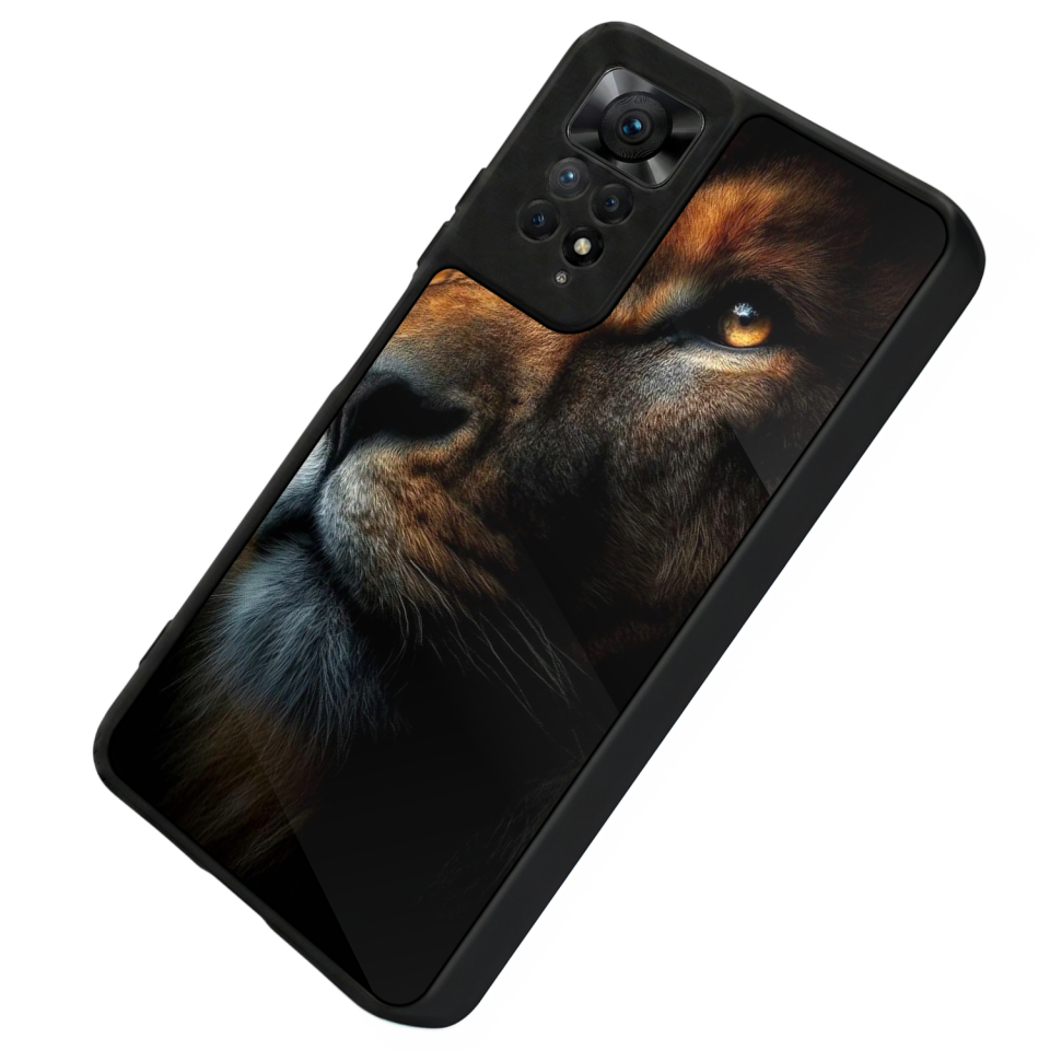 Xiaomi Redmi Note 11 Pro Uyumlu Aslan Tasarımlı Glossy Premium Kılıf