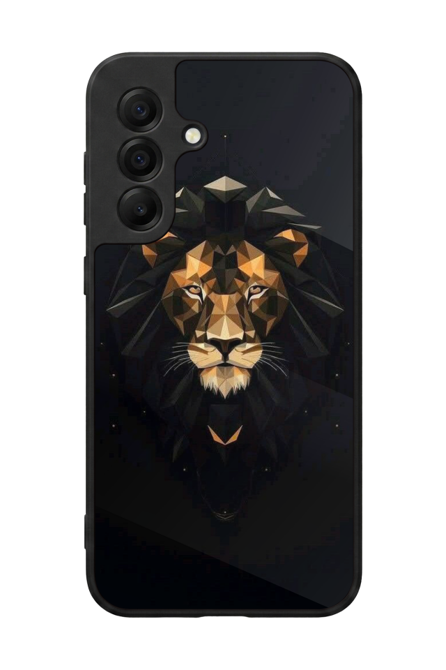 Samsung Galaxy A17 Uyumlu Aslan Tasarımlı Glossy Premium Kılıf