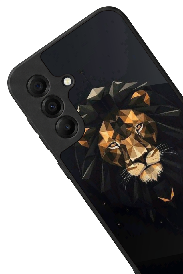 Samsung Galaxy A17 Uyumlu Aslan Tasarımlı Glossy Premium Kılıf