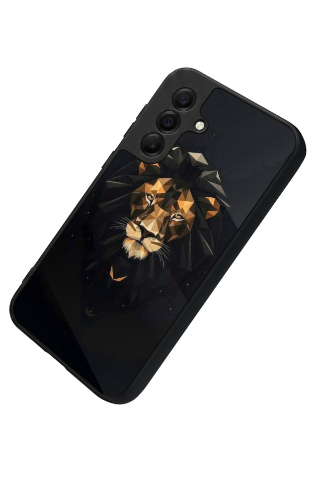 Samsung Galaxy A17 Uyumlu Aslan Tasarımlı Glossy Premium Kılıf