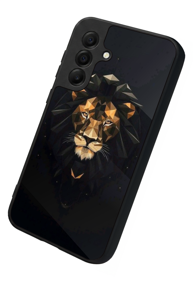 Samsung Galaxy A17 Uyumlu Aslan Tasarımlı Glossy Premium Kılıf
