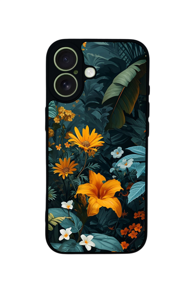 iPhone 17 Uyumlu Botanik Tasarımlı Glossy Premium Kılıf