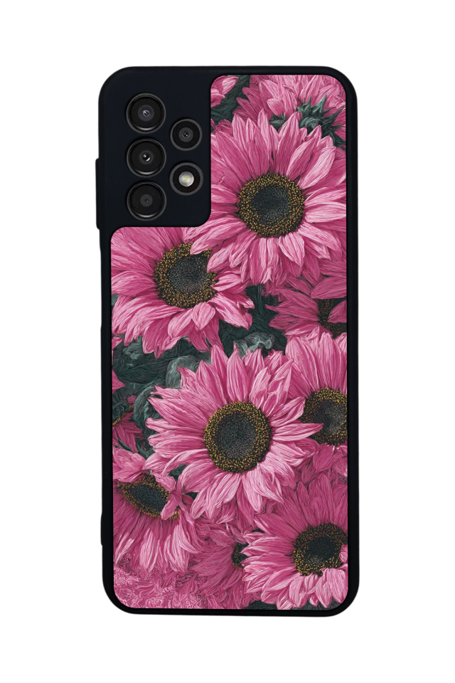 Samsung Galaxy A23 Uyumlu Cicek Tasarımlı Glossy Premium Kılıf