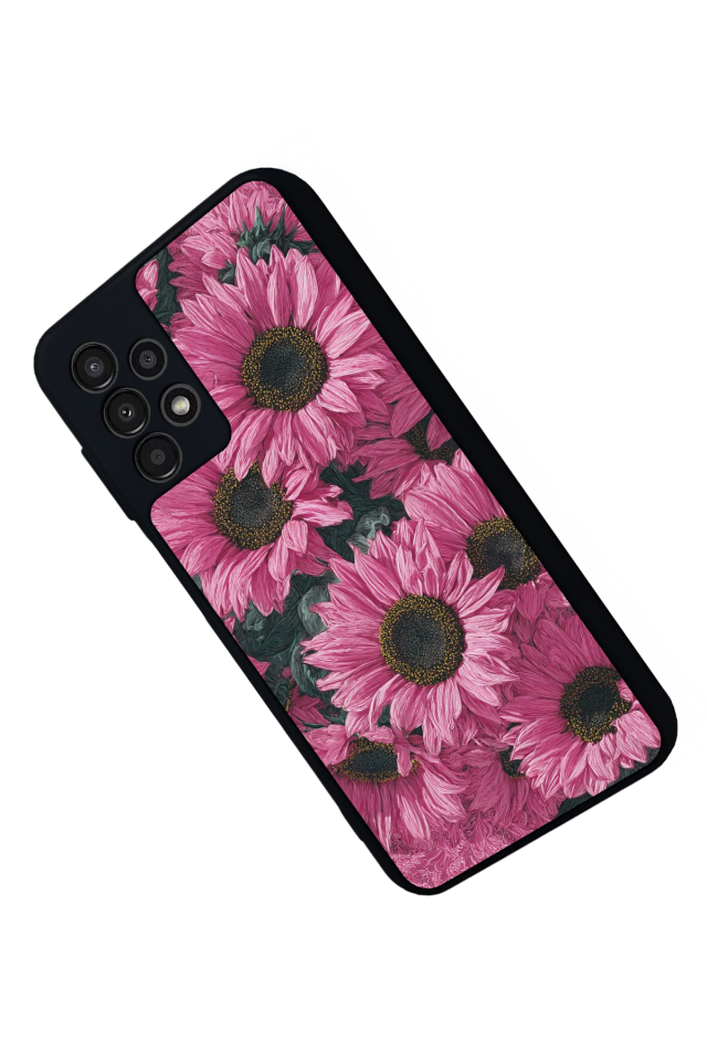 Samsung Galaxy A23 Uyumlu Cicek Tasarımlı Glossy Premium Kılıf