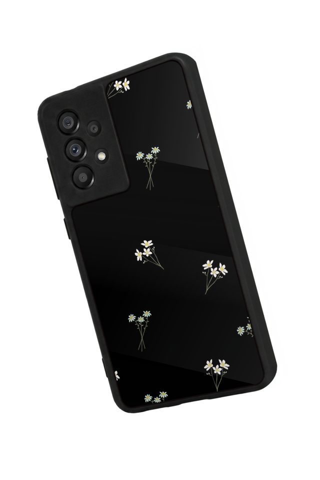 Samsung Galaxy A73 Uyumlu Cicek Tasarımlı Glossy Premium Kılıf