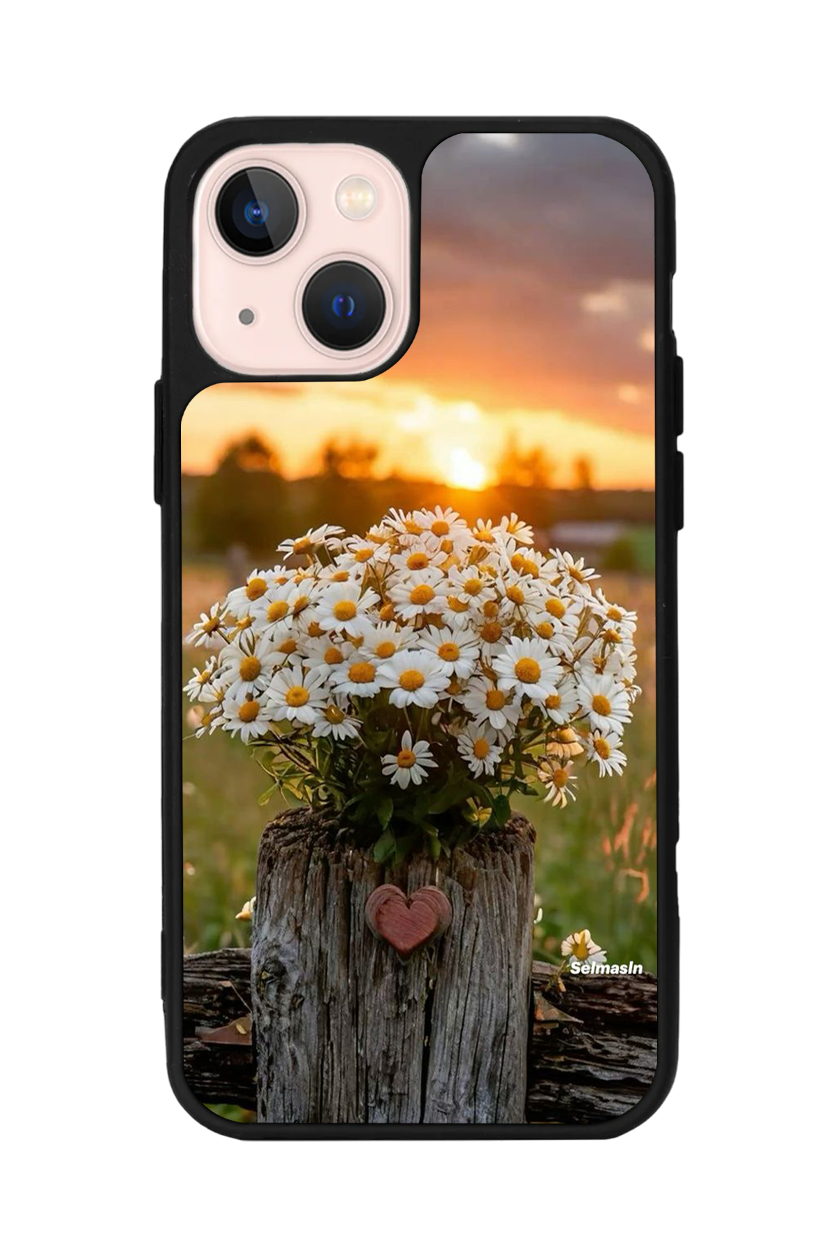 iPhone 14 Plus Uyumlu Cicek Tasarımlı Glossy Premium Kılıf