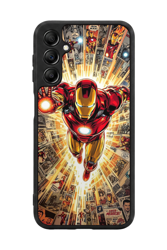 Samsung Galaxy A14 Uyumlu Iron Man ( Demir Adam ) Tasarımlı Glossy Premium Kılıf