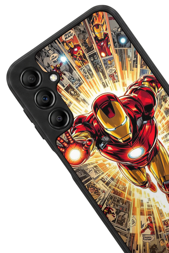 Samsung Galaxy A14 Uyumlu Iron Man ( Demir Adam ) Tasarımlı Glossy Premium Kılıf