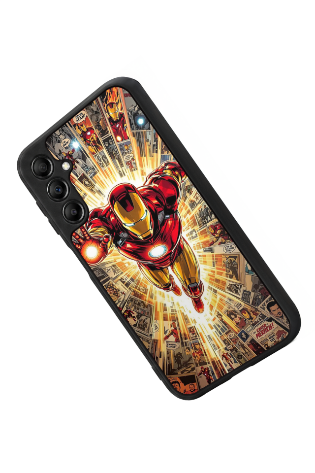 Samsung Galaxy A14 Uyumlu Iron Man ( Demir Adam ) Tasarımlı Glossy Premium Kılıf
