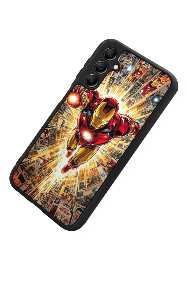 Samsung Galaxy A14 Uyumlu Iron Man ( Demir Adam ) Tasarımlı Glossy Premium Kılıf