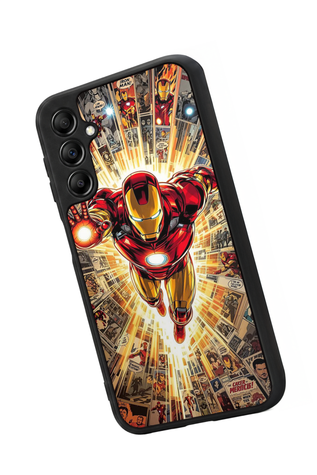 Samsung Galaxy A14 Uyumlu Iron Man ( Demir Adam ) Tasarımlı Glossy Premium Kılıf