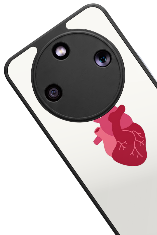Honor Magic 8 Lite Uyumlu Kalp Love Tasarımlı Glossy Premium Kılıf