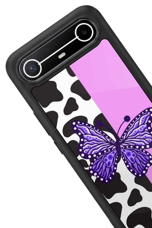Tecno Spark Slim 5G Uyumlu Kelebek Tasarımlı Glossy Premium Kılıf