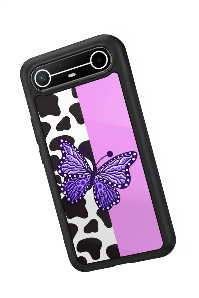 Tecno Spark Slim 5G Uyumlu Kelebek Tasarımlı Glossy Premium Kılıf