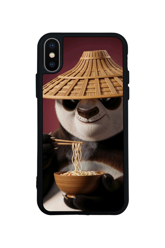 iPhone XS Max Uyumlu Kung Fu Panda Tasarımlı Glossy Premium Kılıf
