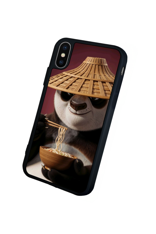 iPhone XS Max Uyumlu Kung Fu Panda Tasarımlı Glossy Premium Kılıf