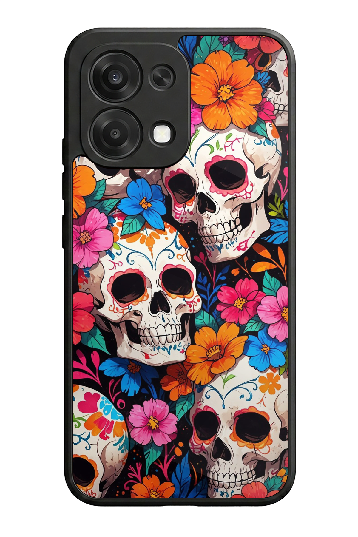 Oppo A6 Pro Uyumlu KuruKafa Tasarımlı Glossy Premium Kılıf