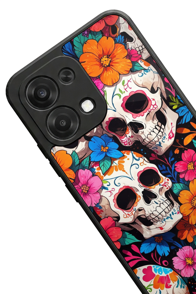 Oppo A6 Pro Uyumlu KuruKafa Tasarımlı Glossy Premium Kılıf