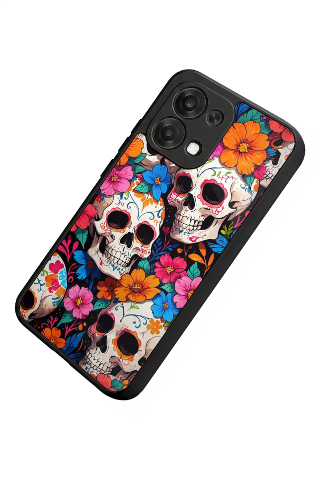 Oppo A6 Pro Uyumlu KuruKafa Tasarımlı Glossy Premium Kılıf