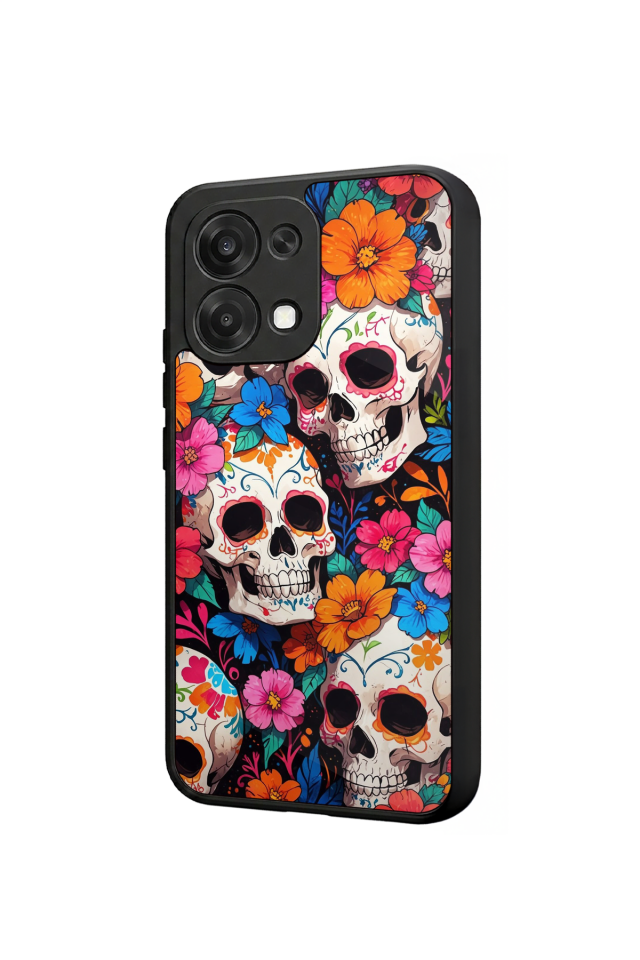 Oppo A6 Pro Uyumlu KuruKafa Tasarımlı Glossy Premium Kılıf