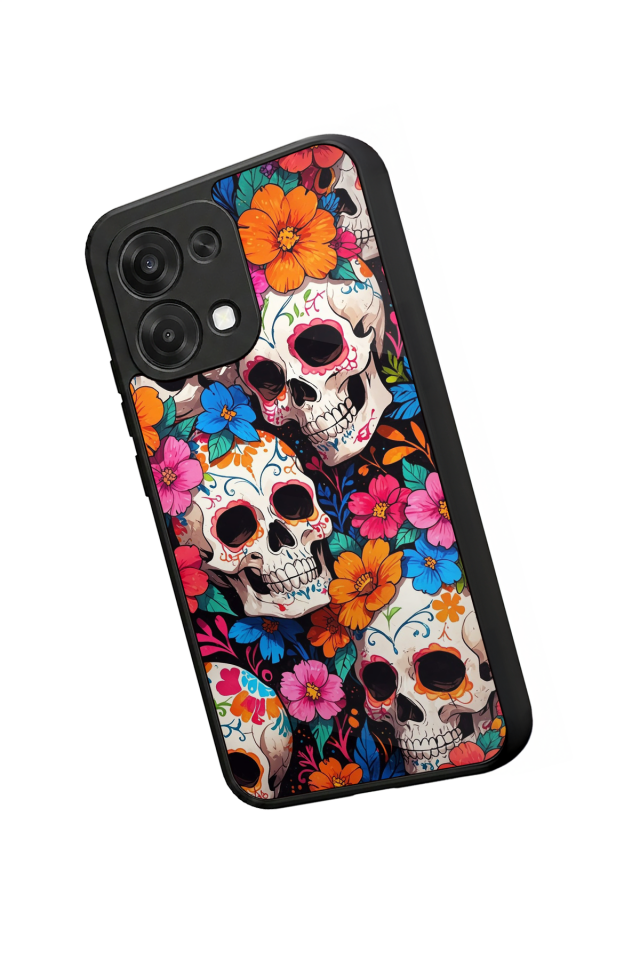 Oppo A6 Pro Uyumlu KuruKafa Tasarımlı Glossy Premium Kılıf