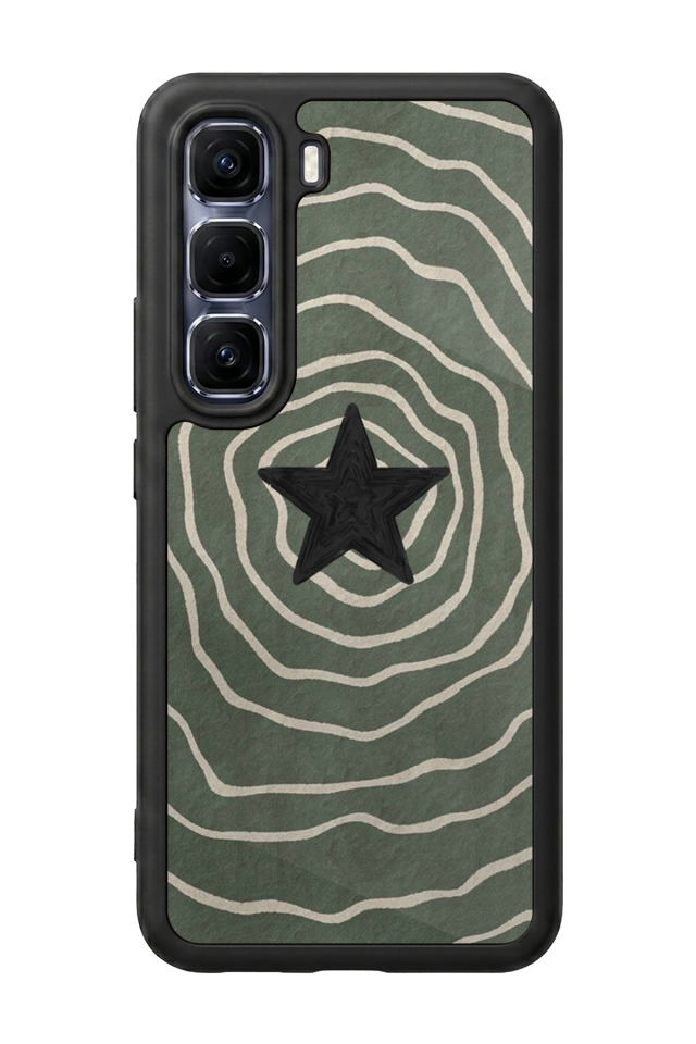 Infinix Hot 60 Pro Plus Uyumlu Retro Yildizlar Tasarımlı Glossy Premium Kılıf