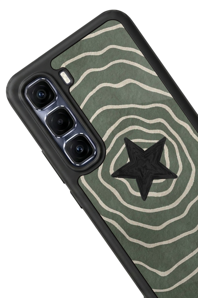 Infinix Hot 60 Pro Plus Uyumlu Retro Yildizlar Tasarımlı Glossy Premium Kılıf