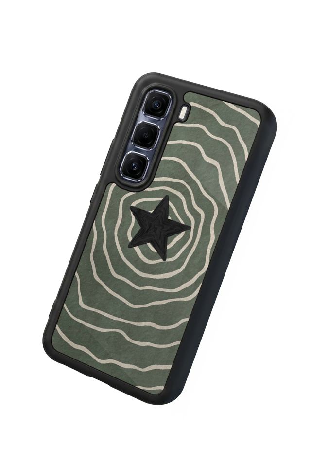 Infinix Hot 60 Pro Plus Uyumlu Retro Yildizlar Tasarımlı Glossy Premium Kılıf