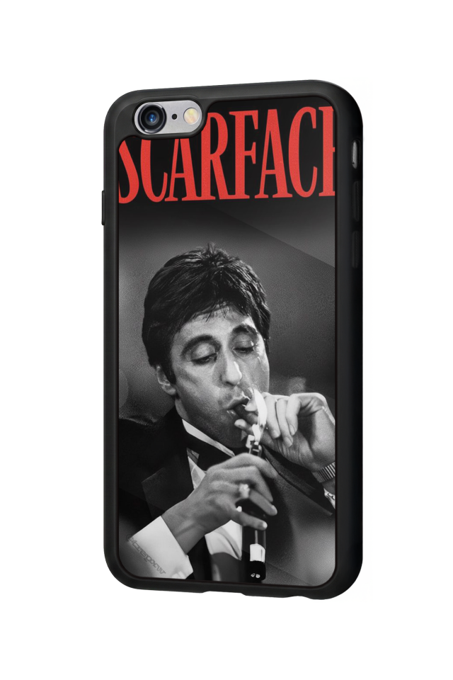 iPhone 6 Plus Uyumlu Scarface Tasarımlı Glossy Premium Kılıf