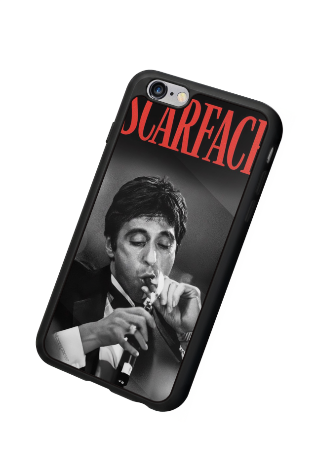 iPhone 6 Plus Uyumlu Scarface Tasarımlı Glossy Premium Kılıf