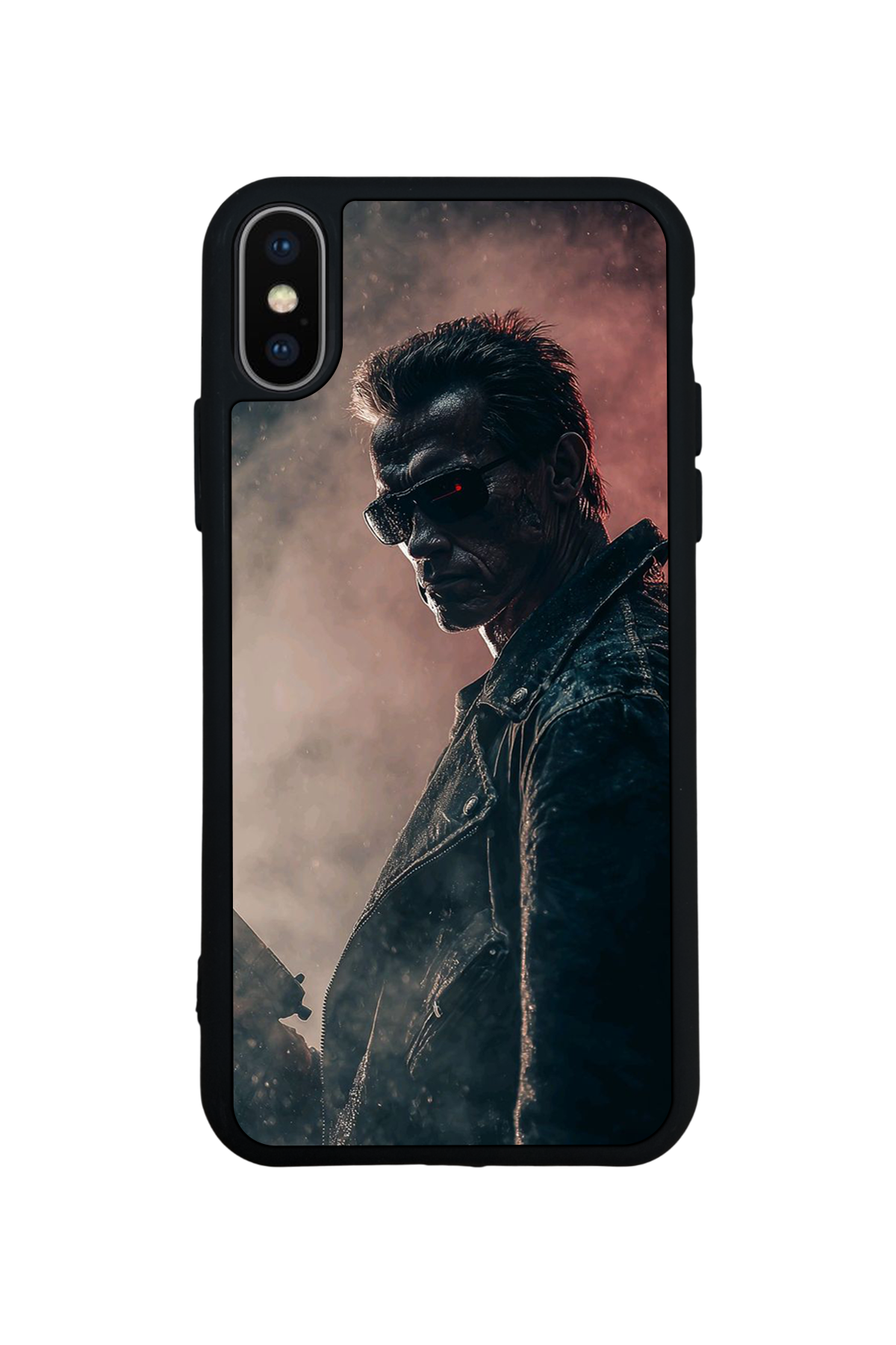 iPhone X/ XS Uyumlu Terminator Tasarımlı Glossy Premium Kılıf