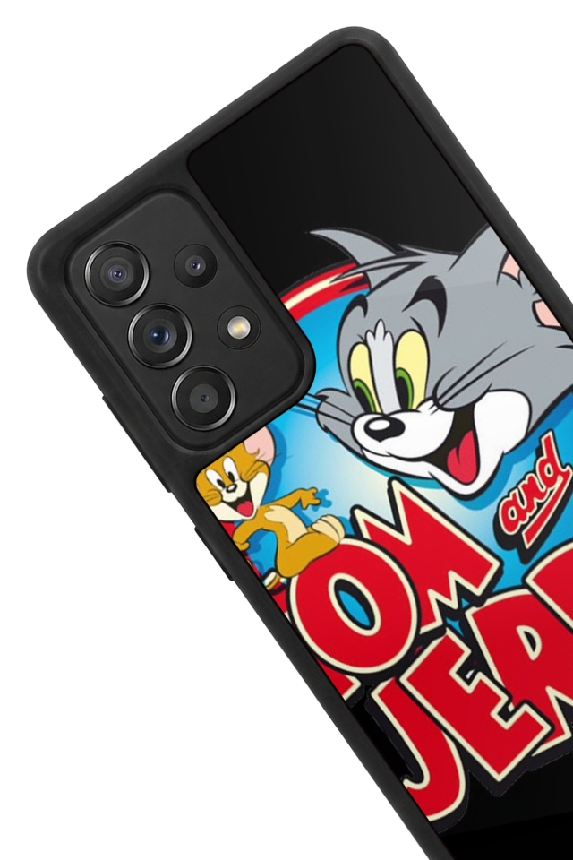 Samsung Galaxy A72 Uyumlu Tom And Jerry Tasarımlı Glossy Premium Kılıf
