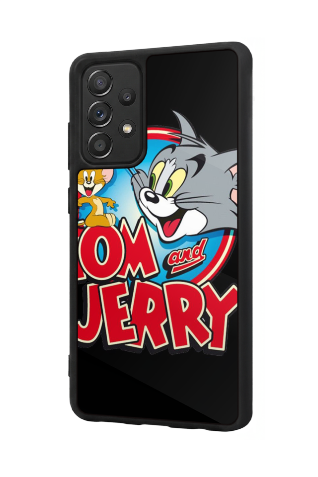 Samsung Galaxy A72 Uyumlu Tom And Jerry Tasarımlı Glossy Premium Kılıf