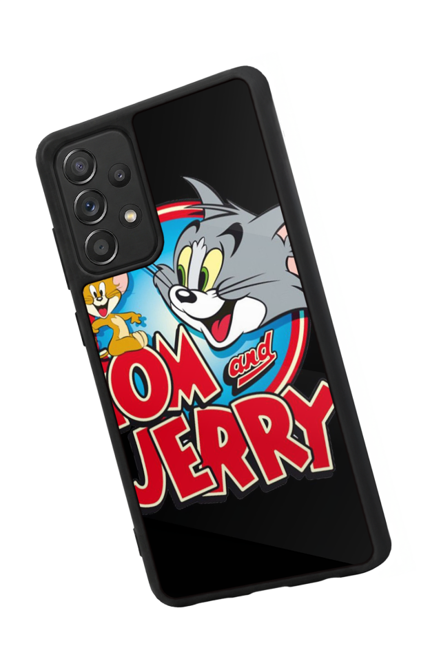 Samsung Galaxy A72 Uyumlu Tom And Jerry Tasarımlı Glossy Premium Kılıf
