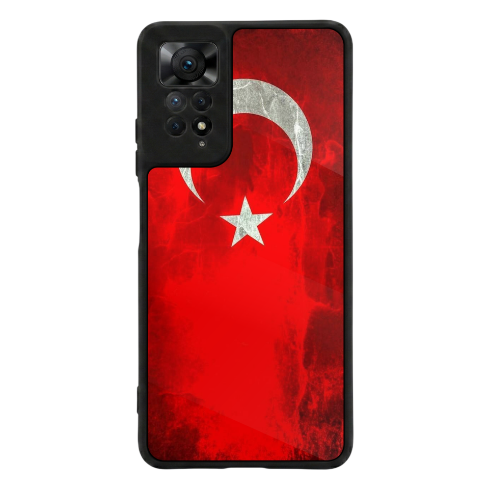 Xiaomi Redmi Note 12 Pro Uyumlu Türk Bayragi Tasarımlı Glossy Premium Kılıf
