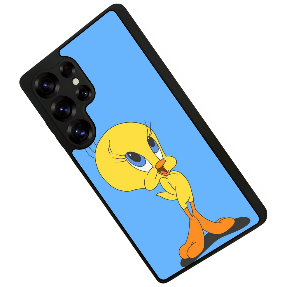 Samsung Galaxy S25 Ultra Uyumlu Tweety Tasarımlı Glossy Premium Kılıf