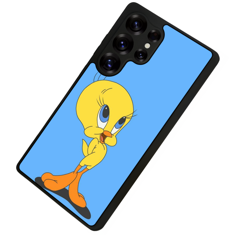 Samsung Galaxy S25 Ultra Uyumlu Tweety Tasarımlı Glossy Premium Kılıf