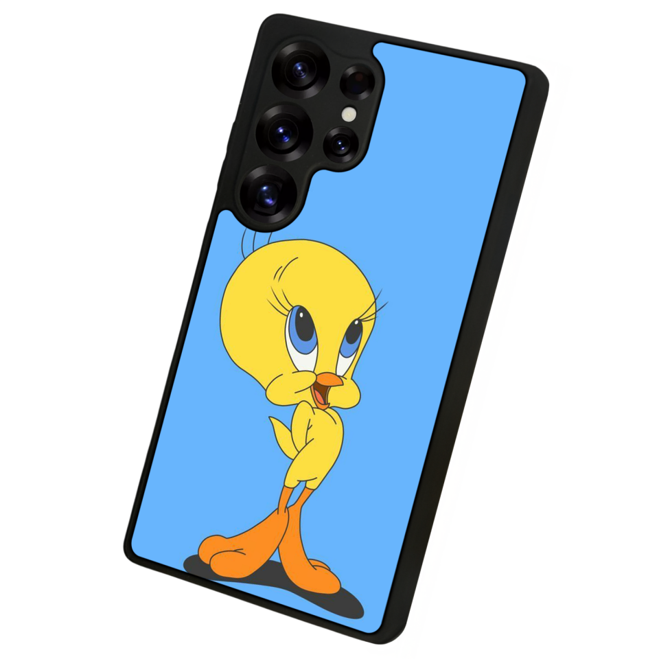 Samsung Galaxy S25 Ultra Uyumlu Tweety Tasarımlı Glossy Premium Kılıf