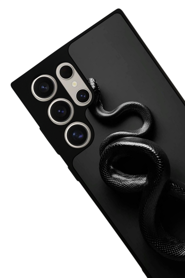Samsung Galaxy S23 Ultra Uyumlu Yılan Tasarımlı Glossy Premium Kılıf