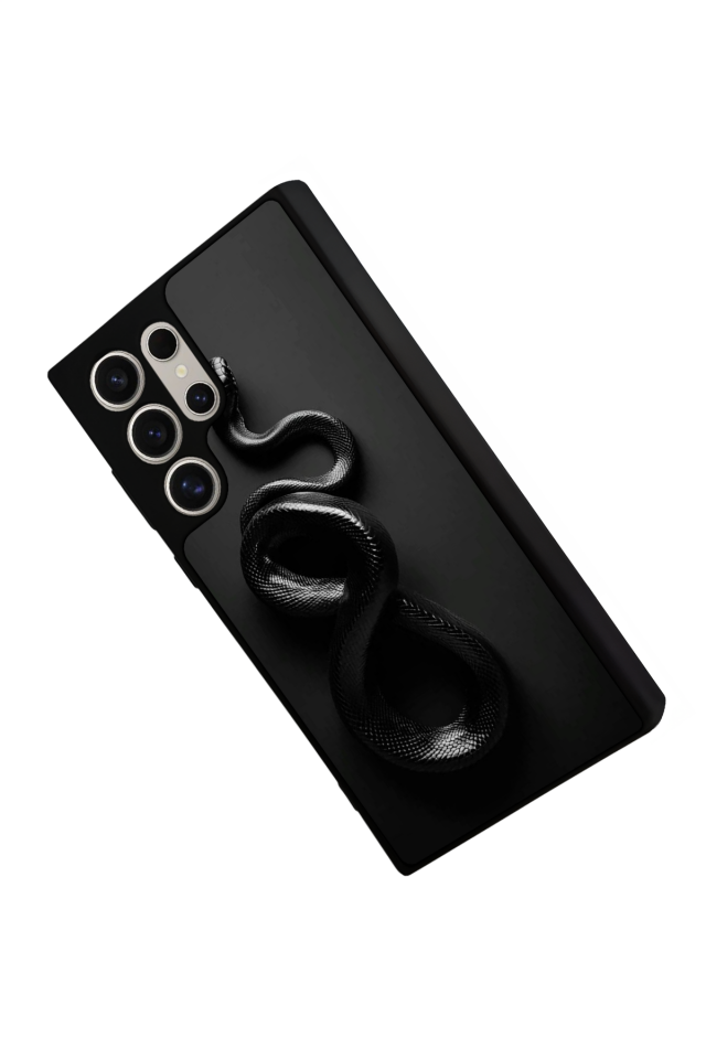 Samsung Galaxy S23 Ultra Uyumlu Yılan Tasarımlı Glossy Premium Kılıf