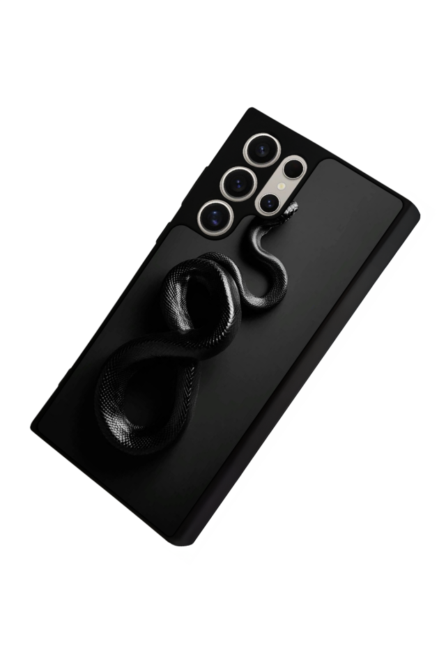 Samsung Galaxy S23 Ultra Uyumlu Yılan Tasarımlı Glossy Premium Kılıf