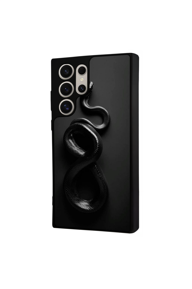 Samsung Galaxy S23 Ultra Uyumlu Yılan Tasarımlı Glossy Premium Kılıf