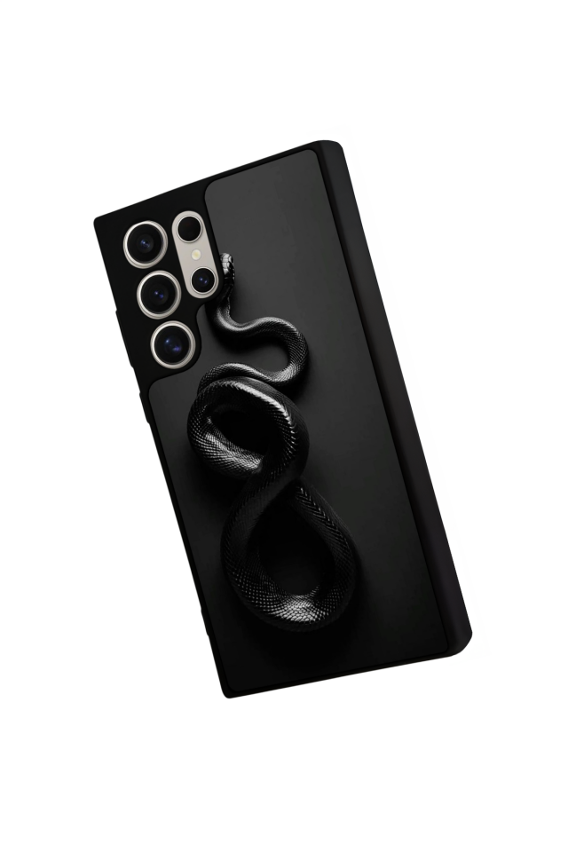 Samsung Galaxy S23 Ultra Uyumlu Yılan Tasarımlı Glossy Premium Kılıf