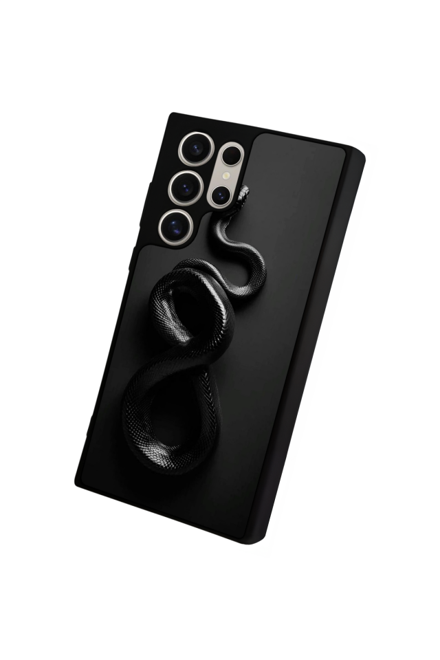 Samsung Galaxy S23 Ultra Uyumlu Yılan Tasarımlı Glossy Premium Kılıf